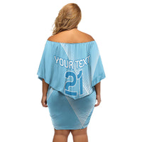 Custom Belgium 1895 Football Off Shoulder Short Dress De Rode Duivels Come Together - Wonder Print Shop