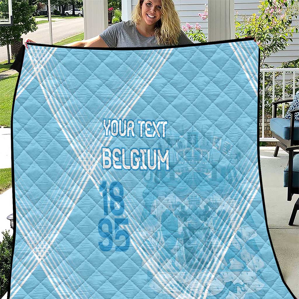 Custom Belgium 1895 Football Quilt De Rode Duivels Come Together - Wonder Print Shop