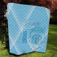 Custom Belgium 1895 Football Quilt De Rode Duivels Come Together - Wonder Print Shop