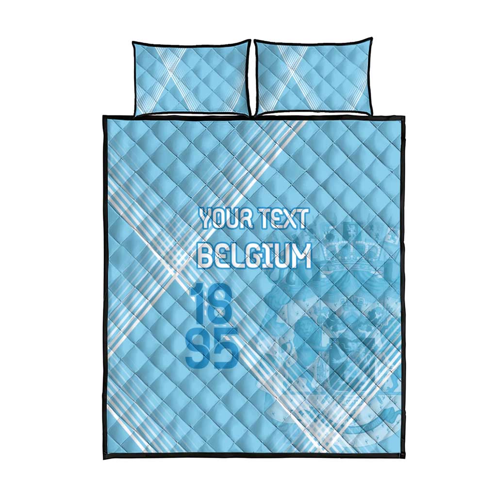 Custom Belgium 1895 Football Quilt Bed Set De Rode Duivels Come Together - Wonder Print Shop