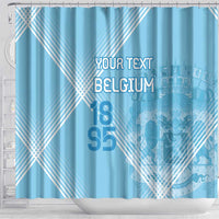 Custom Belgium 1895 Football Shower Curtain De Rode Duivels Come Together