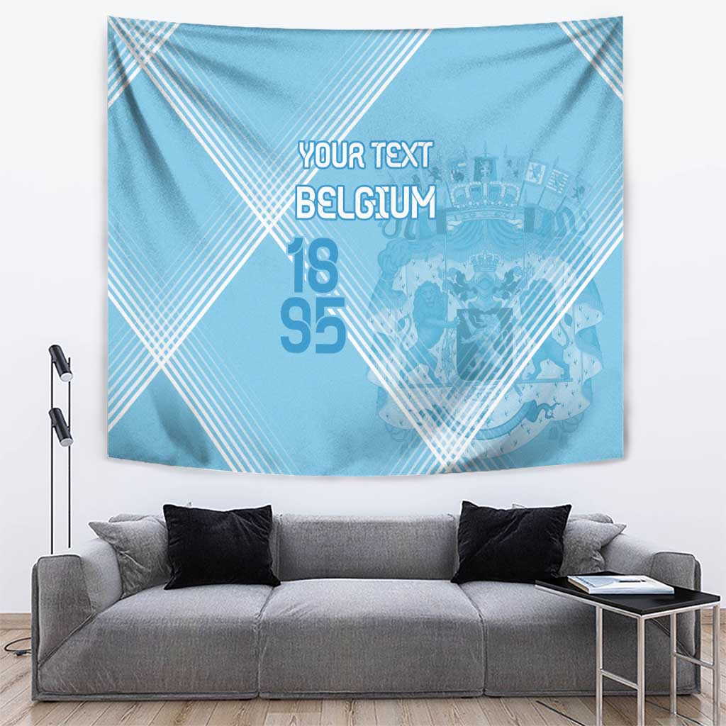 Custom Belgium 1895 Football Tapestry De Rode Duivels Come Together - Wonder Print Shop