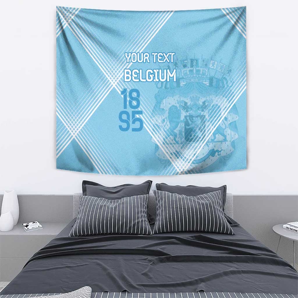 Custom Belgium 1895 Football Tapestry De Rode Duivels Come Together - Wonder Print Shop