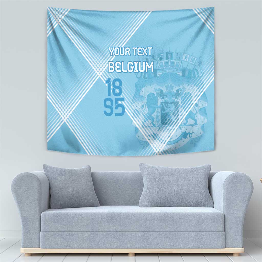 Custom Belgium 1895 Football Tapestry De Rode Duivels Come Together - Wonder Print Shop