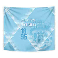 Custom Belgium 1895 Football Tapestry De Rode Duivels Come Together - Wonder Print Shop