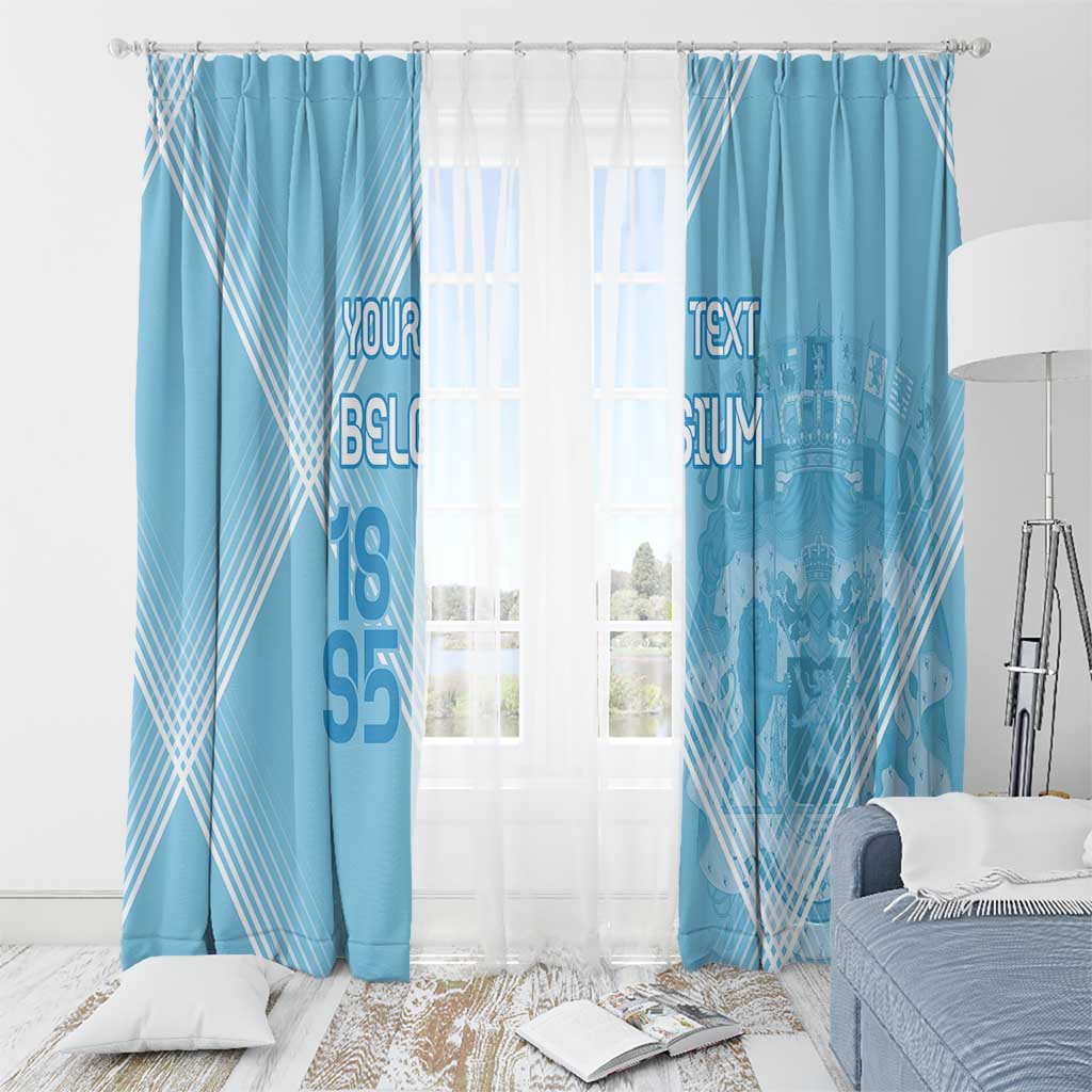 Custom Belgium 1895 Football Window Curtain De Rode Duivels Come Together - Wonder Print Shop