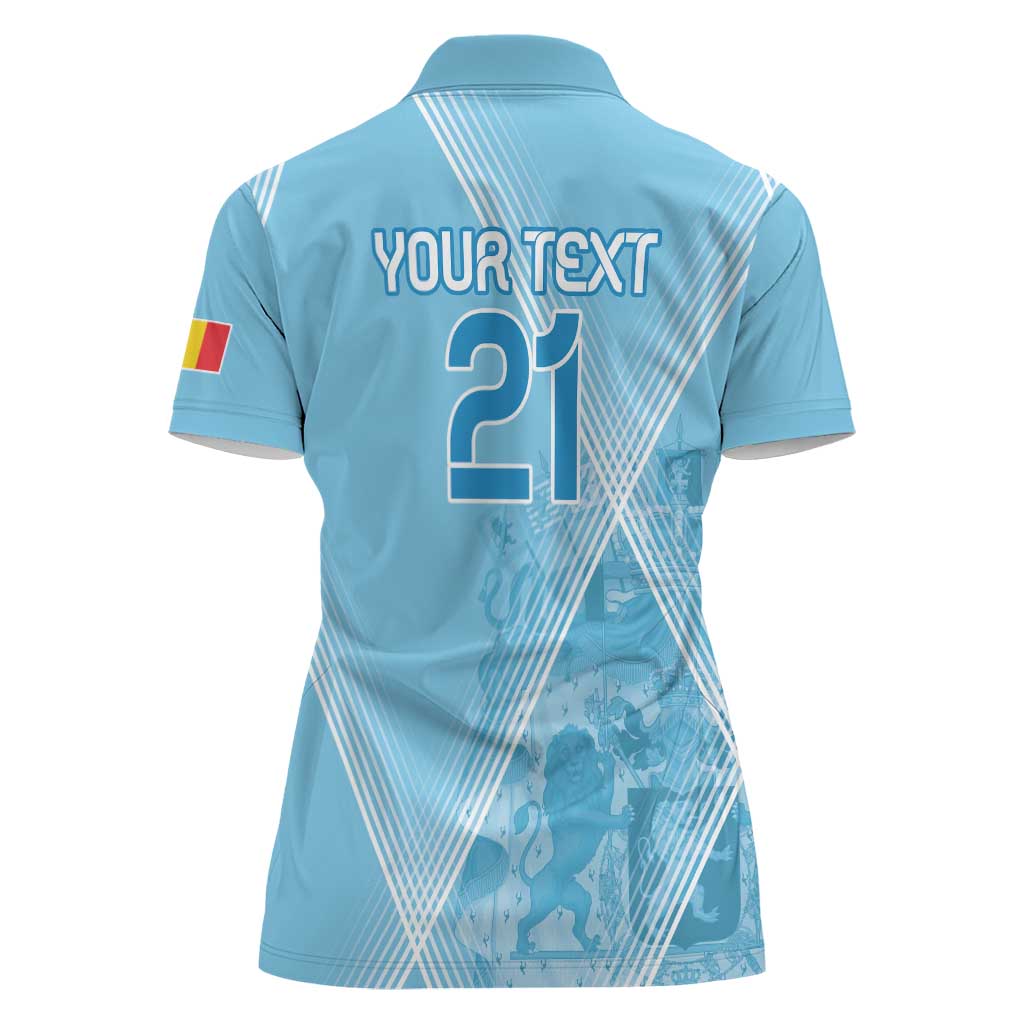 Custom Belgium 1895 Football Women Polo Shirt De Rode Duivels Come Together - Wonder Print Shop