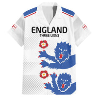 Custom England Football Family Matching Long Sleeve Bodycon Dress and Hawaiian Shirt Simple Triple Lions LT9 - Wonder Print Shop
