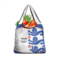 Custom England Football Grocery Bag Simple Triple Lions