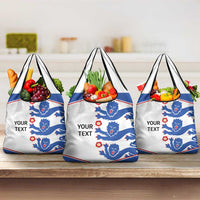 Custom England Football Grocery Bag Simple Triple Lions