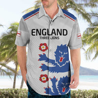 Custom England Football Hawaiian Shirt Simple Triple Lions - Wonder Print Shop