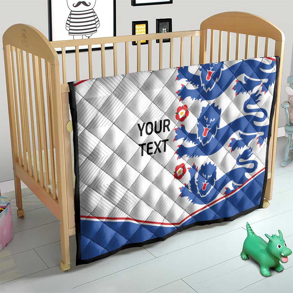 Custom England Football Quilt Simple Triple Lions - Wonder Print Shop