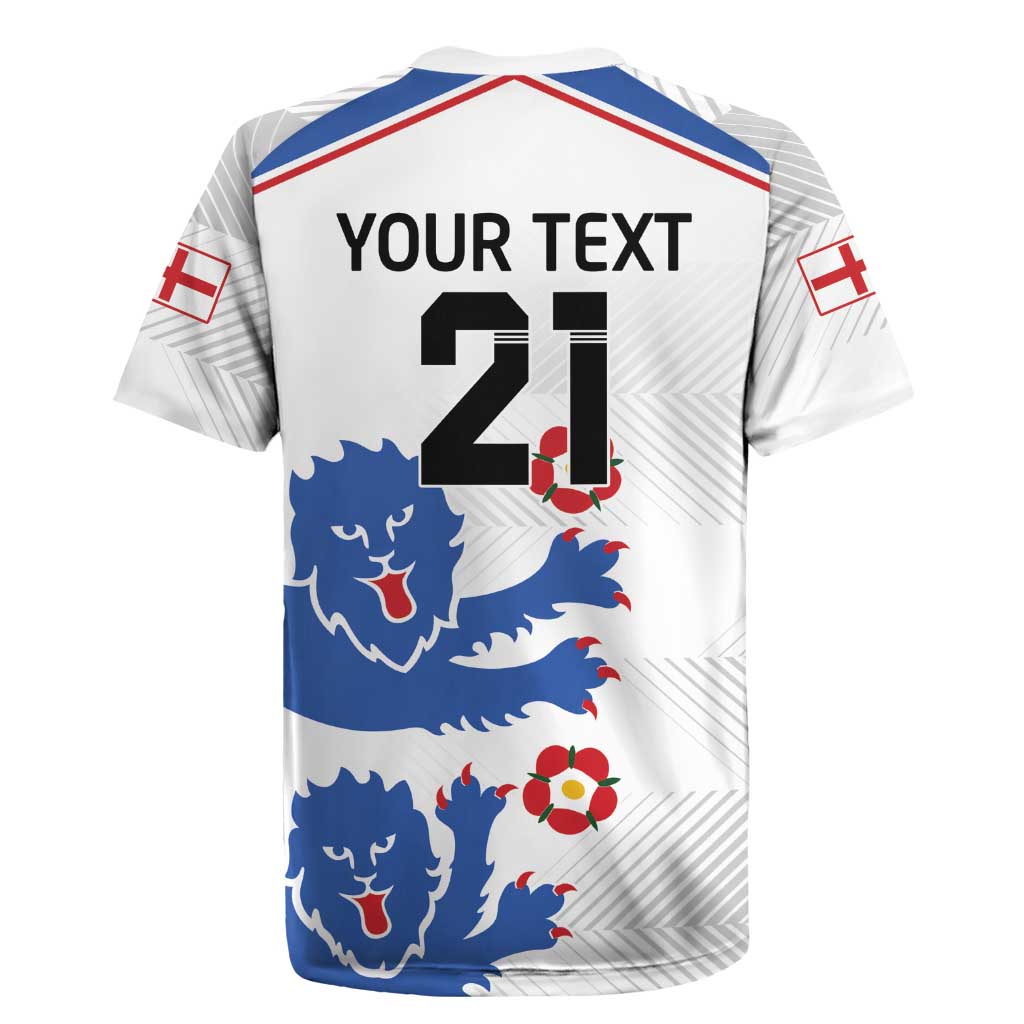 Custom England Football Rugby Jersey Simple Triple Lions - Wonder Print Shop