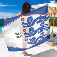 Custom England Football Sarong Simple Triple Lions - Wonder Print Shop