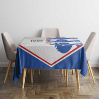 Custom England Football Tablecloth Simple Triple Lions - Wonder Print Shop