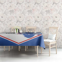 Custom England Football Tablecloth Simple Triple Lions - Wonder Print Shop