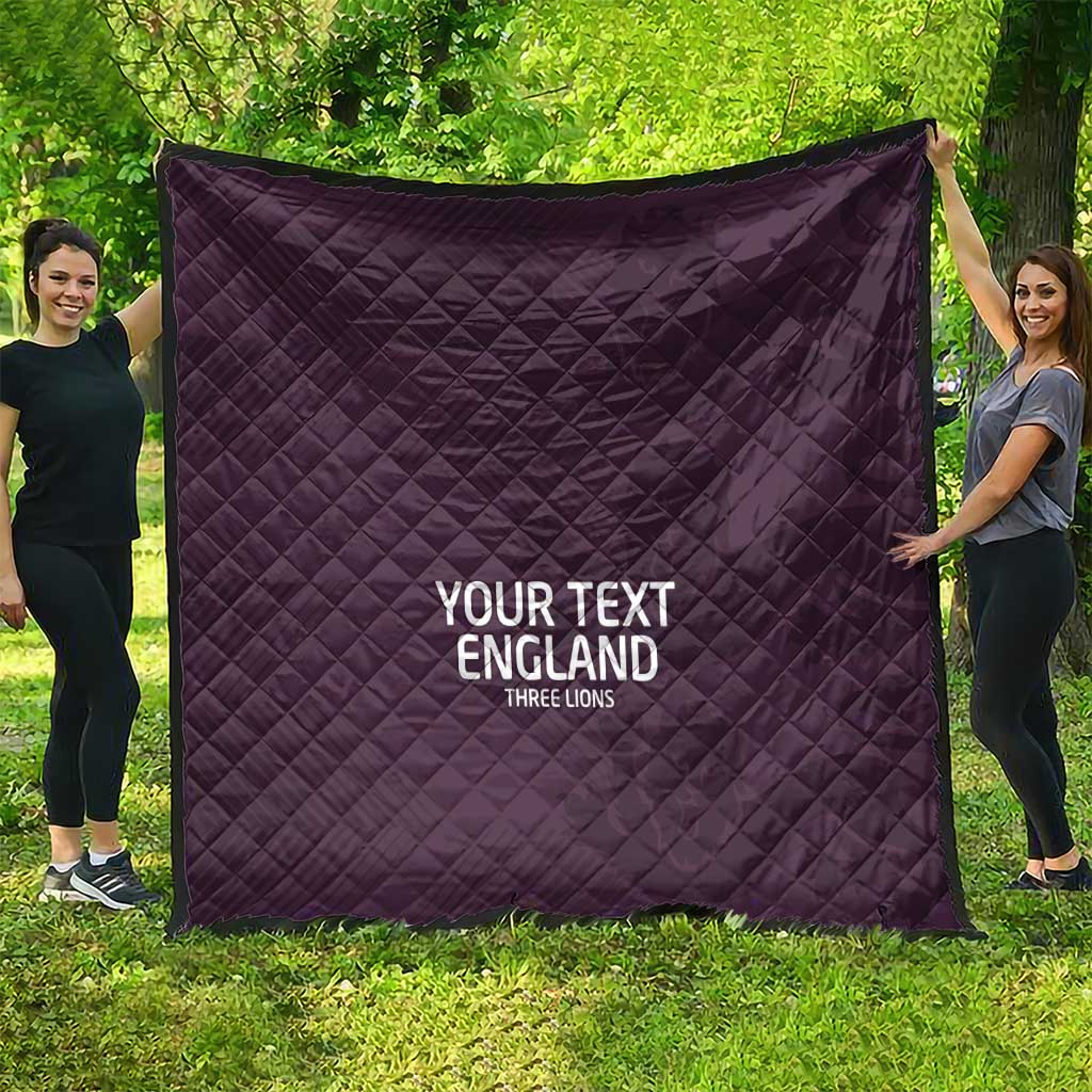 Custom England Football Quilt Come On Champions - Wonder Print Shop