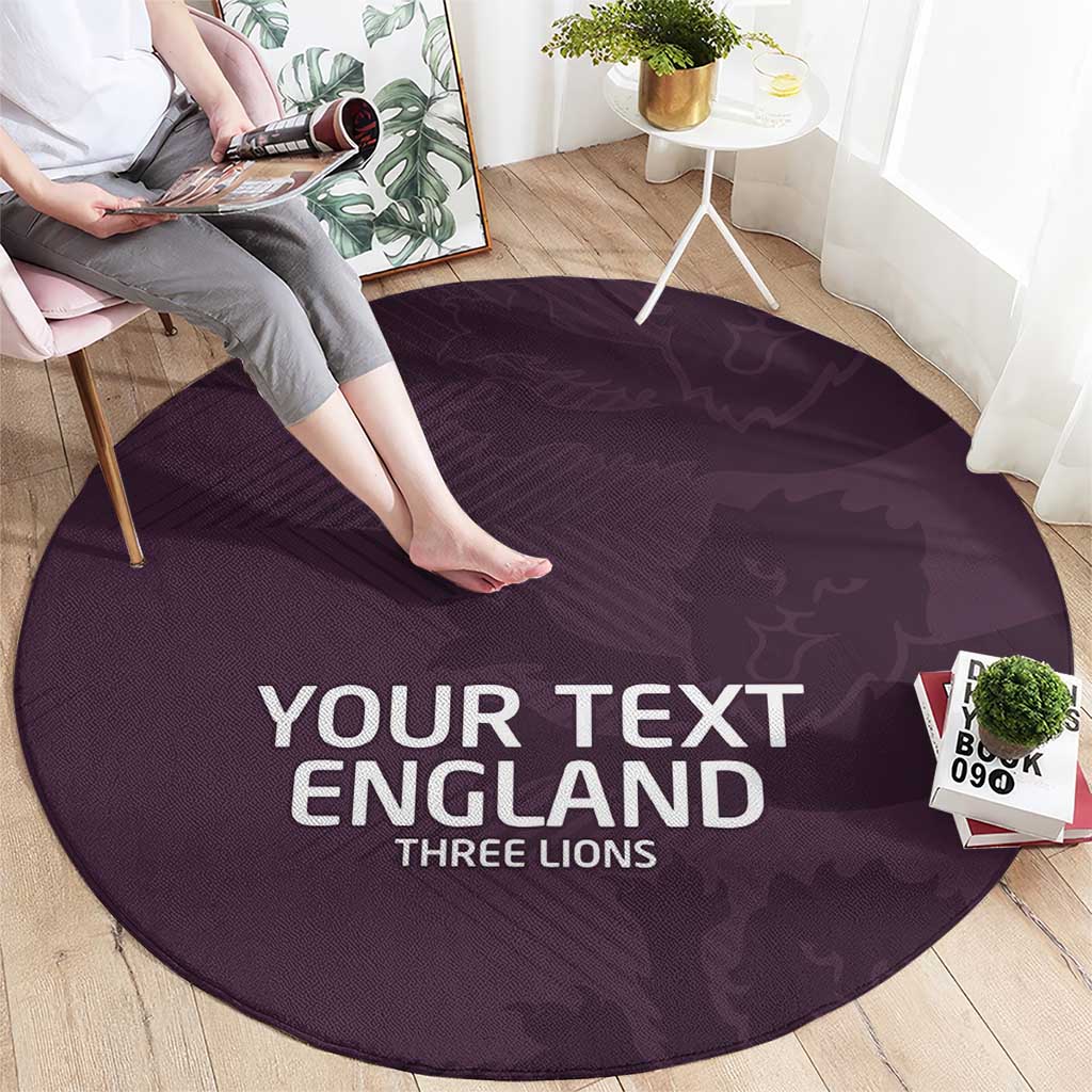 Custom England Football Round Carpet Come On Champions