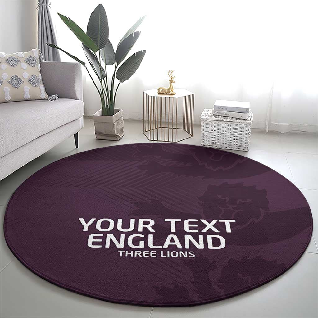 Custom England Football Round Carpet Come On Champions