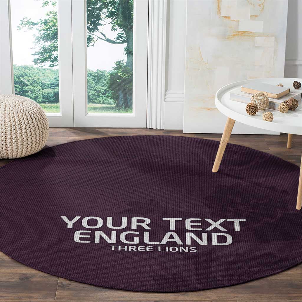Custom England Football Round Carpet Come On Champions