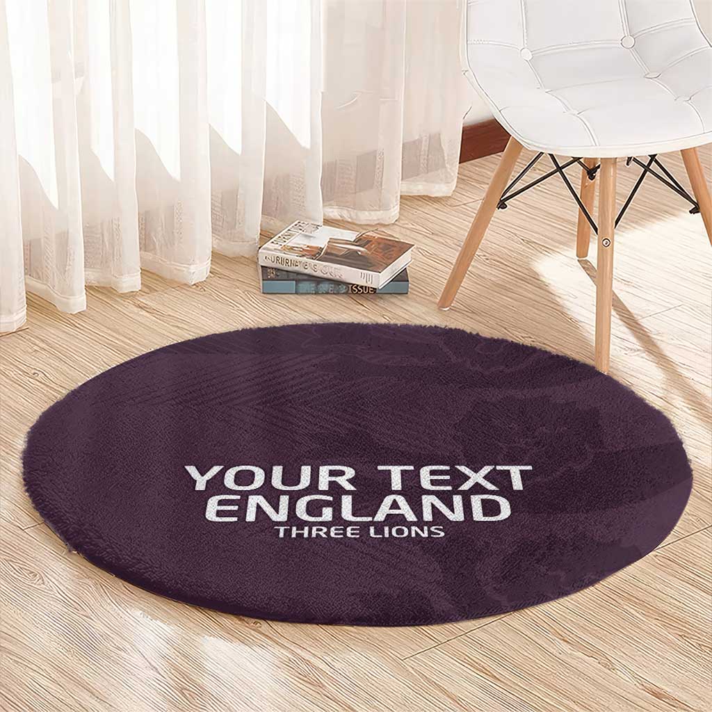 Custom England Football Round Carpet Come On Champions
