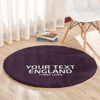 Custom England Football Round Carpet Come On Champions