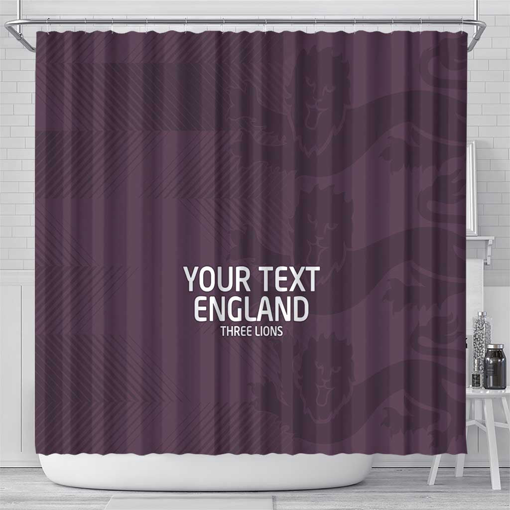 Custom England Football Shower Curtain Come On Champions