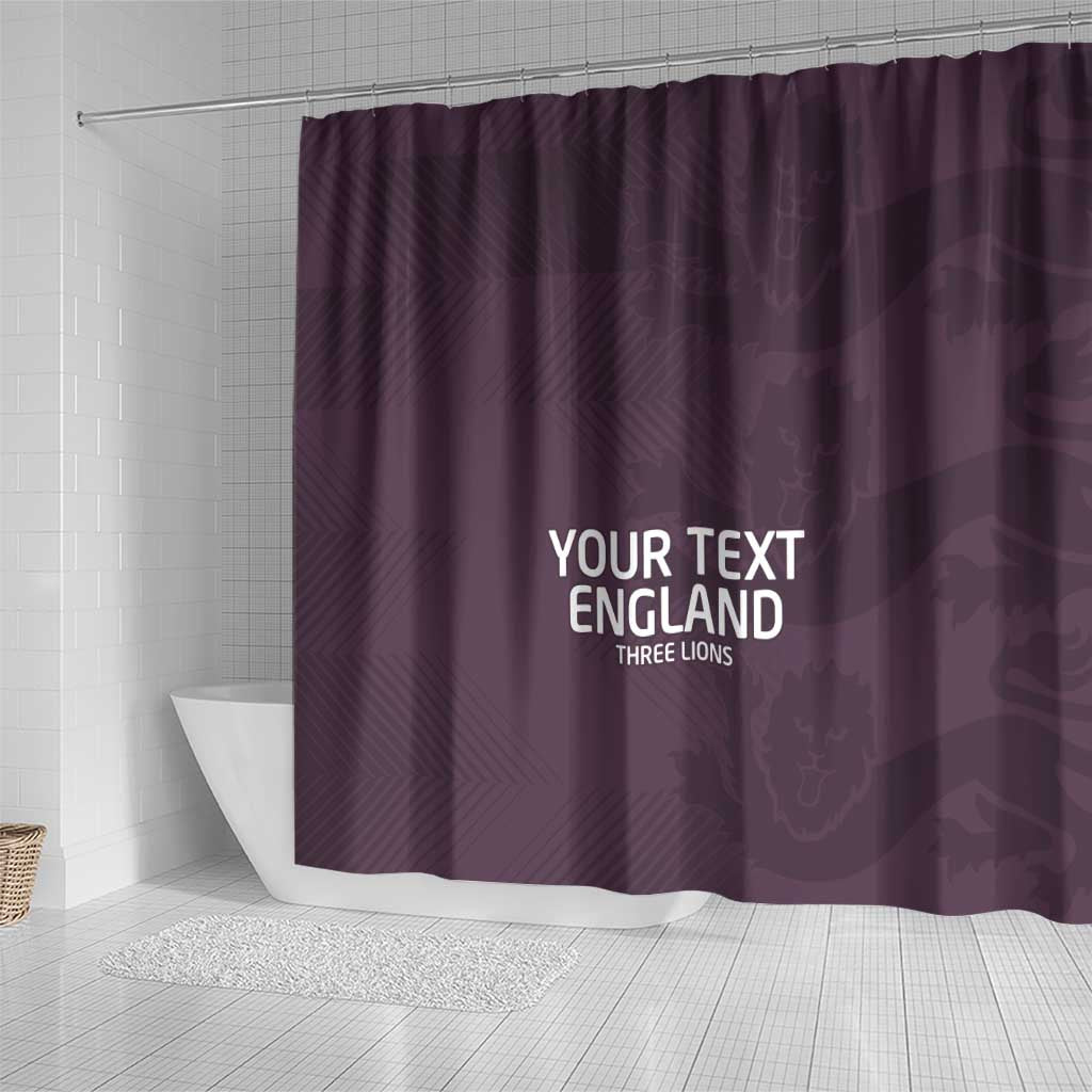 Custom England Football Shower Curtain Come On Champions