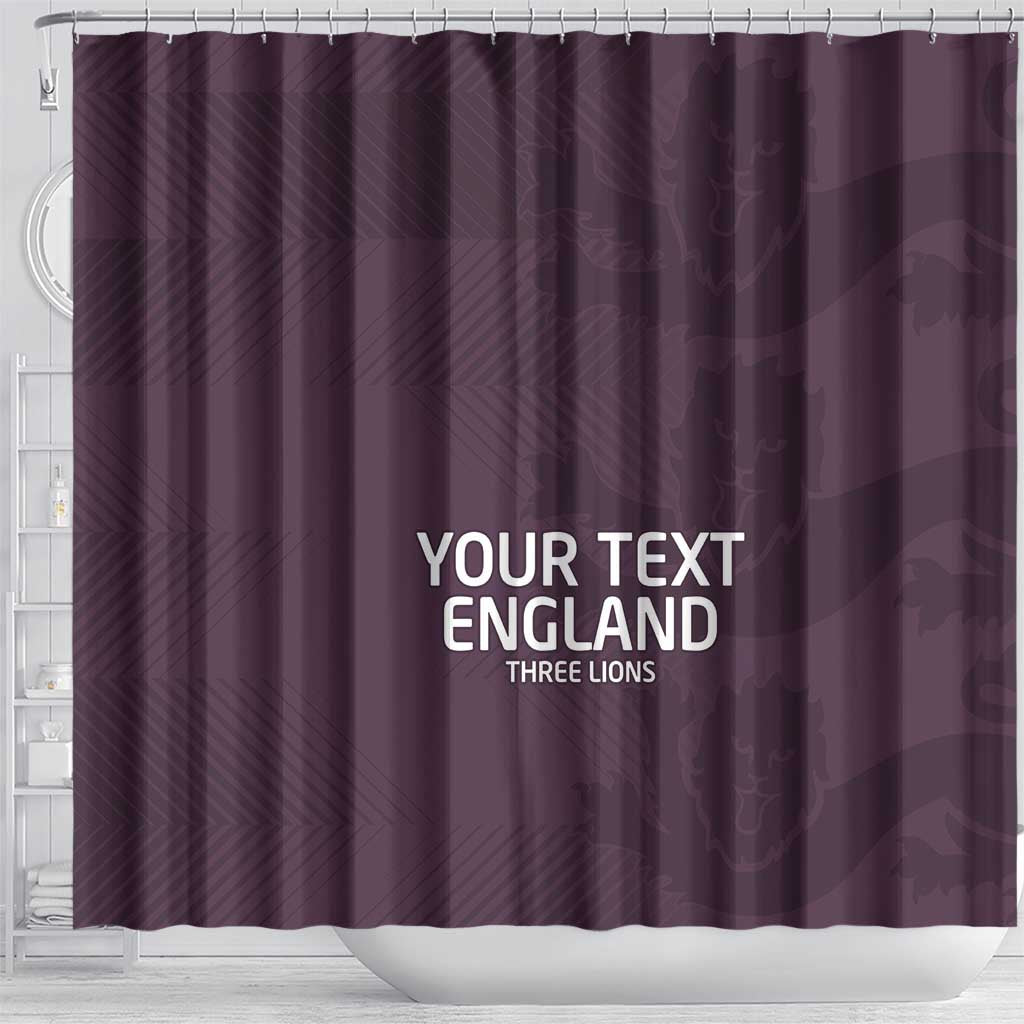 Custom England Football Shower Curtain Come On Champions