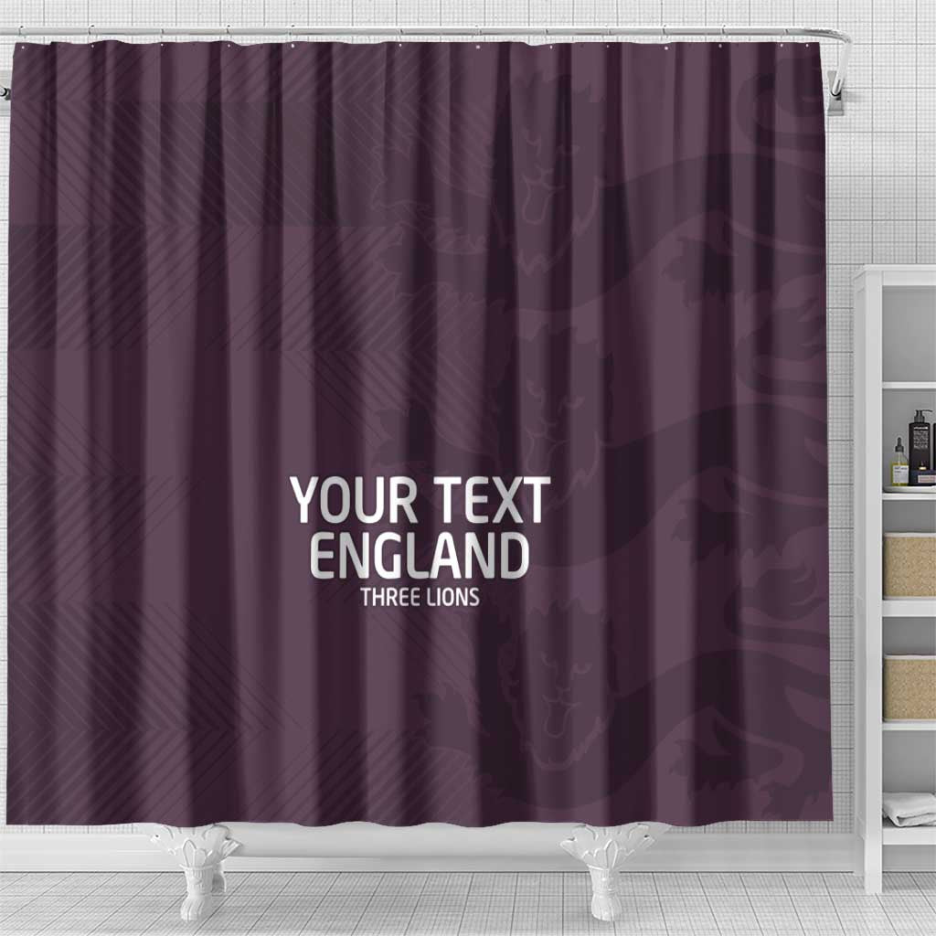 Custom England Football Shower Curtain Come On Champions