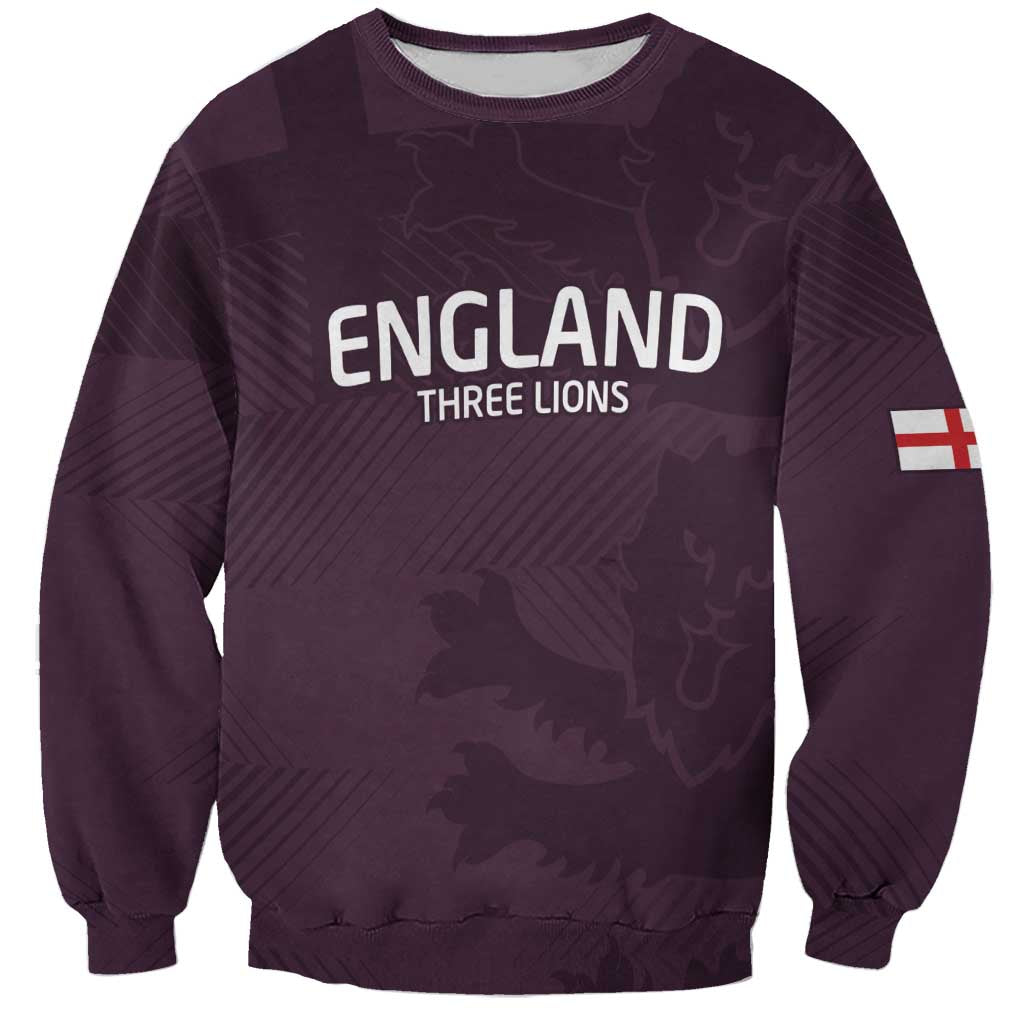 Custom England Football Sweatshirt Come On Champions - Wonder Print Shop