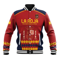Custom Spain Football Baseball Jacket Come on La Roja LT9 - Wonder Print Shop