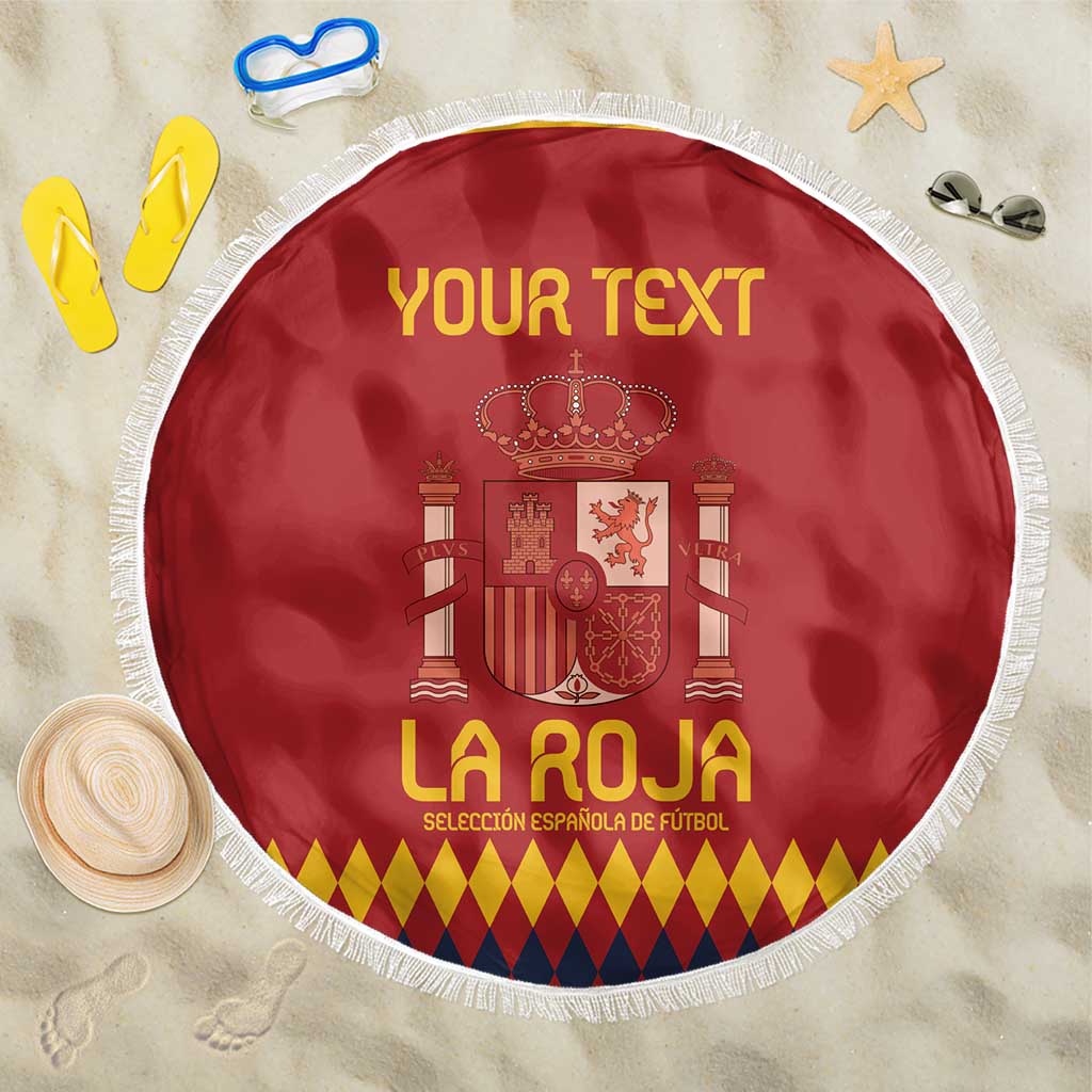 Custom Spain Football Beach Blanket Come on La Roja LT9 - Wonder Print Shop