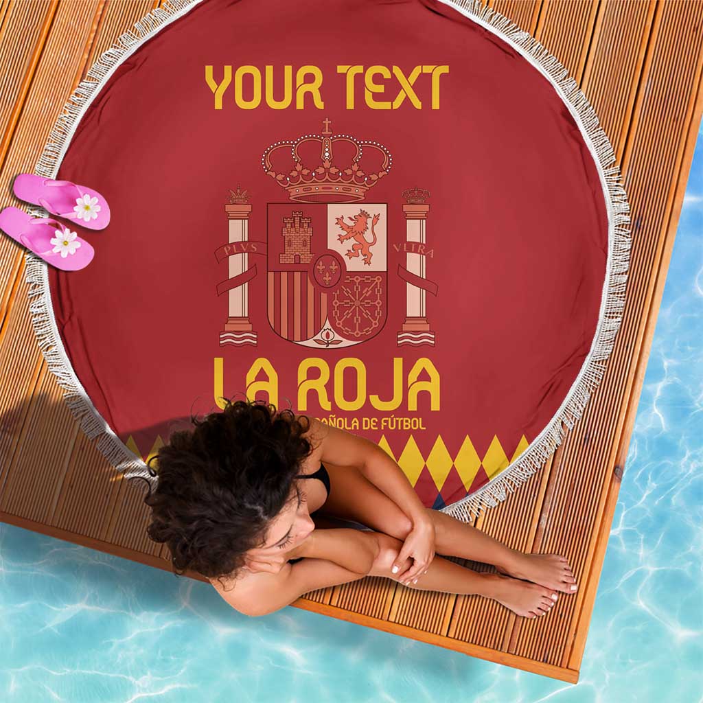 Custom Spain Football Beach Blanket Come on La Roja LT9 - Wonder Print Shop