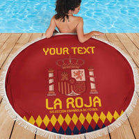 Custom Spain Football Beach Blanket Come on La Roja LT9 - Wonder Print Shop