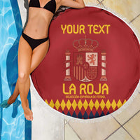Custom Spain Football Beach Blanket Come on La Roja LT9 - Wonder Print Shop