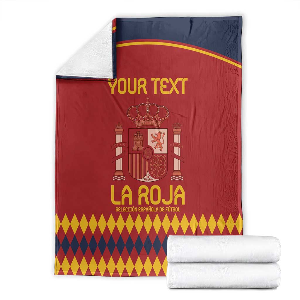 Custom Spain Football Blanket Come on La Roja