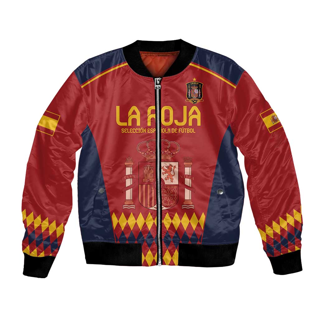 Custom Spain Football Bomber Jacket Come on La Roja LT9 - Wonder Print Shop