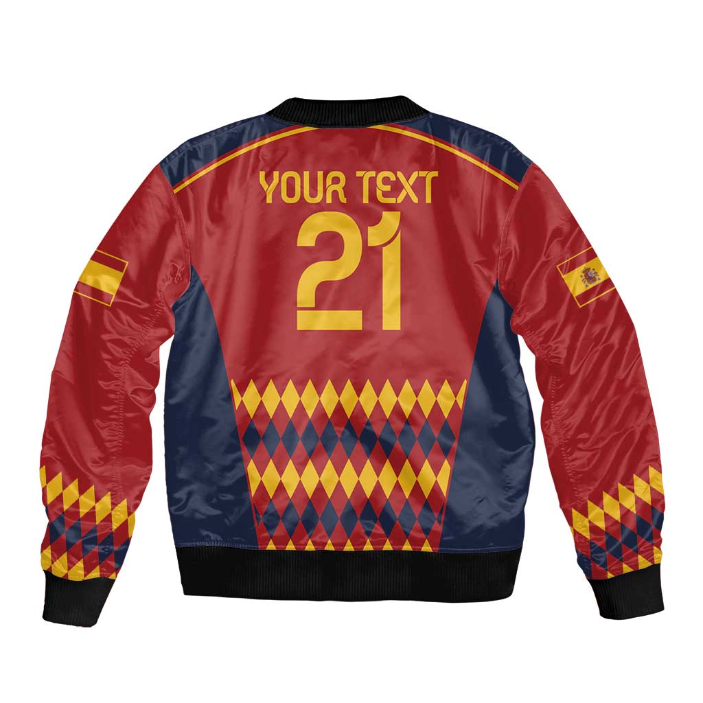 Custom Spain Football Bomber Jacket Come on La Roja LT9 - Wonder Print Shop