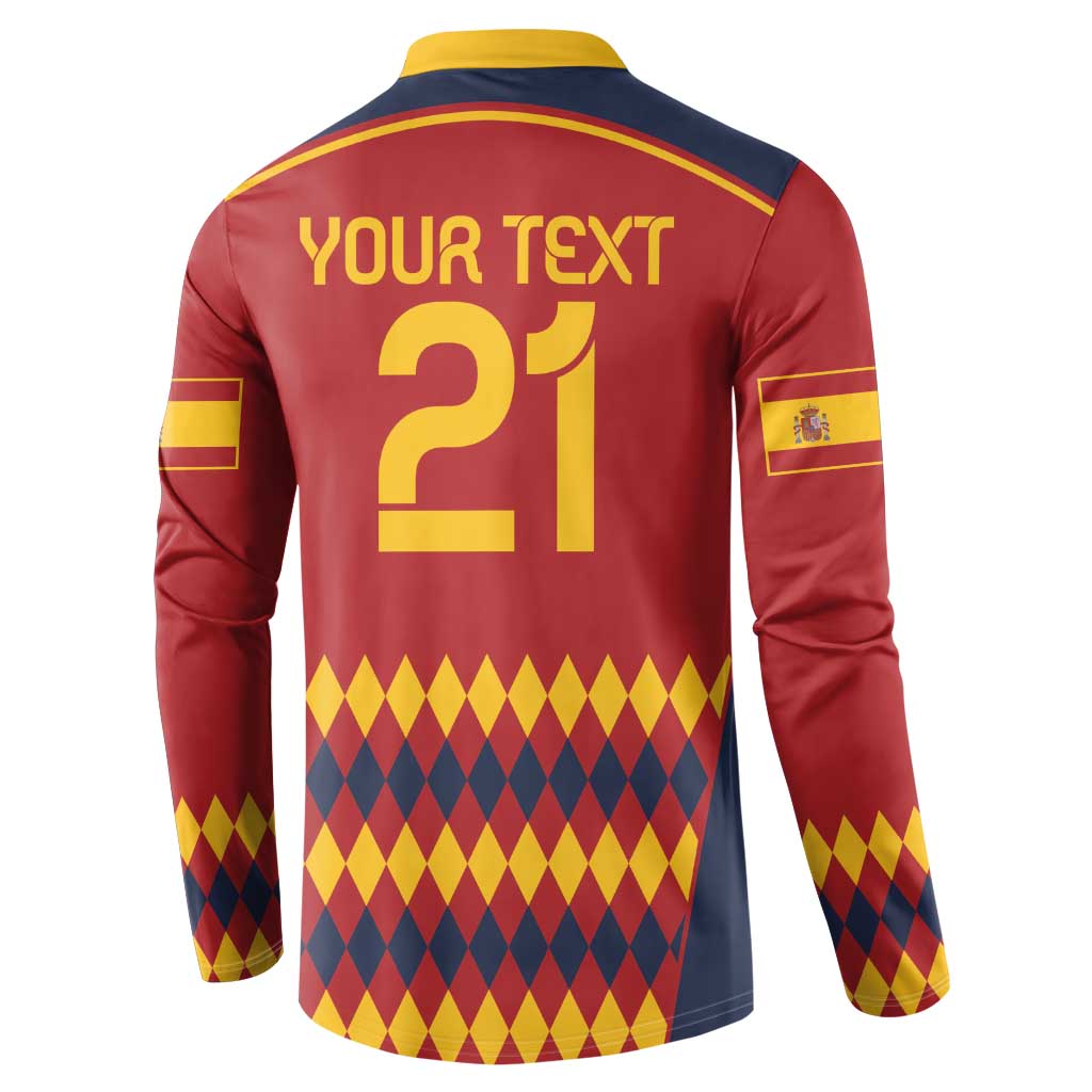 Custom Spain Football Button Sweatshirt Come on La Roja LT9 - Wonder Print Shop