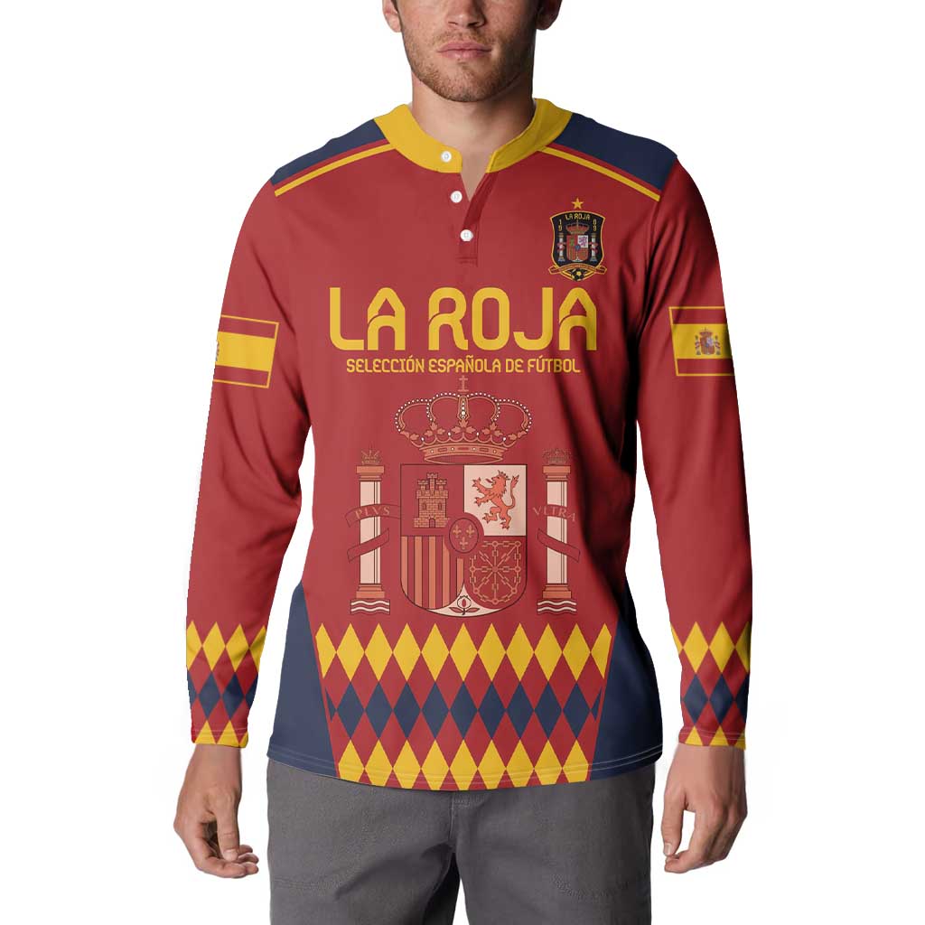 Custom Spain Football Button Sweatshirt Come on La Roja LT9 - Wonder Print Shop