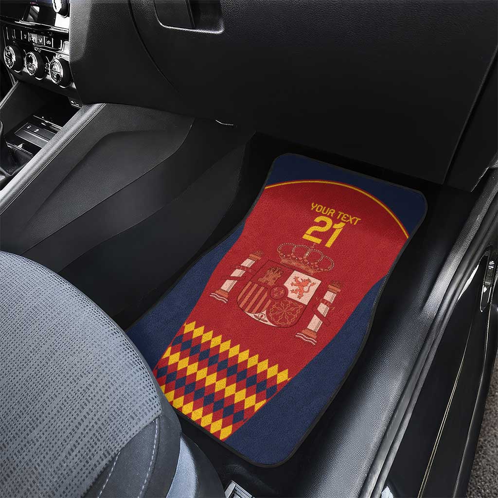 Custom Spain Football Car Mats Come on La Roja LT9 - Wonder Print Shop