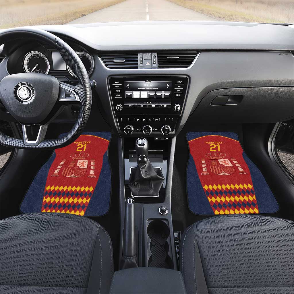 Custom Spain Football Car Mats Come on La Roja LT9 - Wonder Print Shop