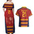 Custom Spain Football Couples Matching Off Shoulder Maxi Dress and Hawaiian Shirt Come on La Roja LT9 - Wonder Print Shop