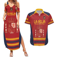 Custom Spain Football Couples Matching Summer Maxi Dress and Hawaiian Shirt Come on La Roja LT9 - Wonder Print Shop