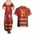 Custom Spain Football Couples Matching Summer Maxi Dress and Hawaiian Shirt Come on La Roja LT9 - Wonder Print Shop