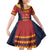 Custom Spain Football Family Matching Long Sleeve Bodycon Dress and Hawaiian Shirt Come on La Roja LT9 - Wonder Print Shop