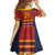 Custom Spain Football Family Matching Long Sleeve Bodycon Dress and Hawaiian Shirt Come on La Roja LT9 - Wonder Print Shop
