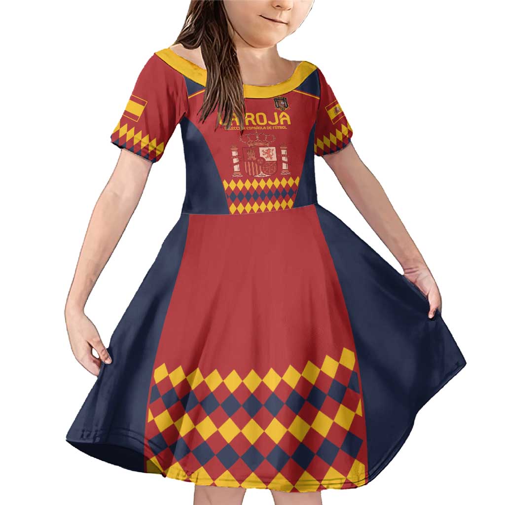 Custom Spain Football Family Matching Mermaid Dress and Hawaiian Shirt Come on La Roja LT9 - Wonder Print Shop