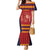 Custom Spain Football Family Matching Mermaid Dress and Hawaiian Shirt Come on La Roja LT9 - Wonder Print Shop